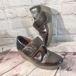 Fly London Y2K Clogs Yan Janes Brown Size 38